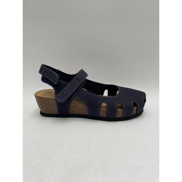 Plakton AMY BLU 01 826140 Women's NEW Closed-Toe Sandal Navy Blue EU Size 37 - Picture 4 of 11